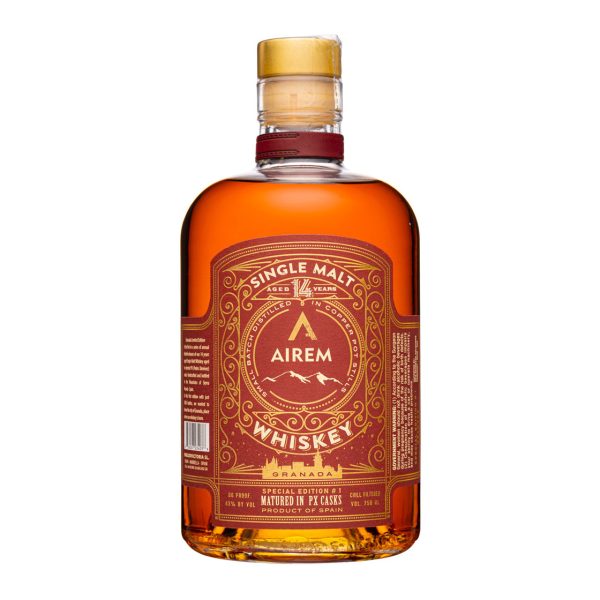 AIREM WHISKEY SINGLE MALT MATURED IN PX CASKS SPECIAL EDITION #1 SPAIN 14YR 750ML