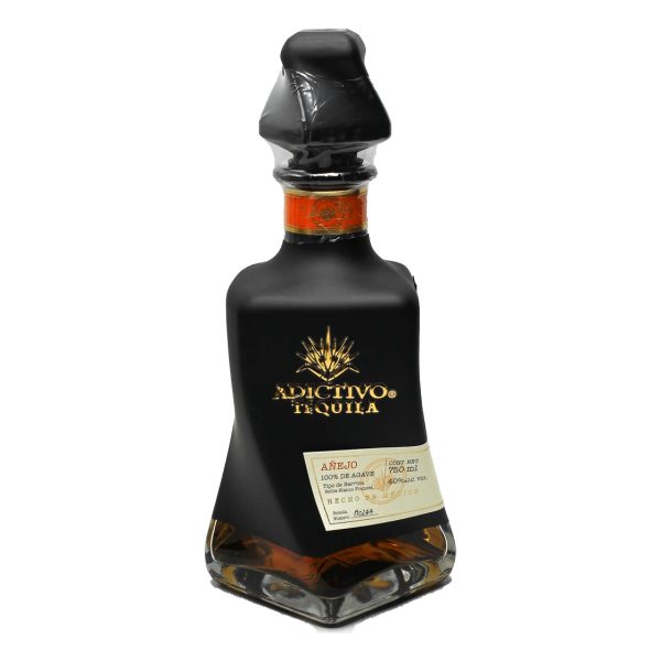 ADICTIVO TEQUILA EXTRA ANEJO BLACK BOTTLE 1.75LI