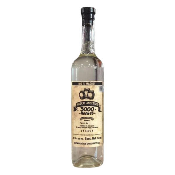 3000 NOCHES MEZCAL ANCESTRAL MEXICANITO BLANCO OAXACA 750ML