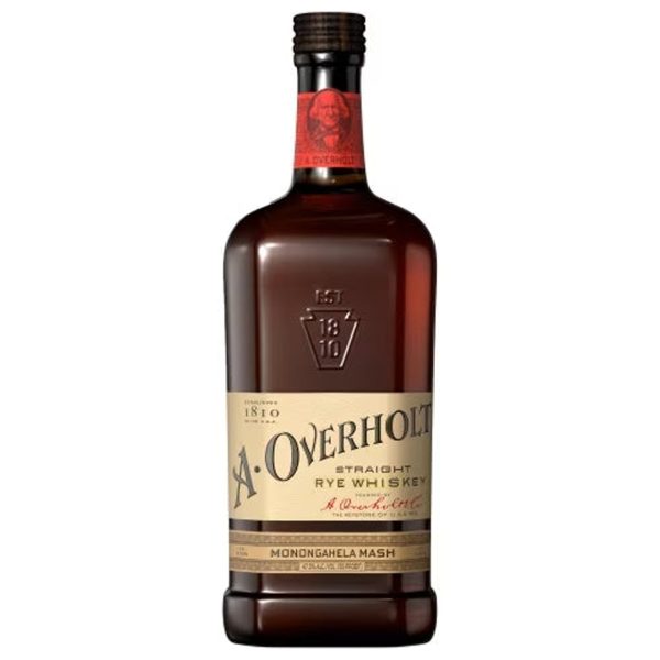 A OVERHOLT WHISKEY STRAIGHT RYE MONONGAHELA MASH 4YR KENTUCKY 750ML