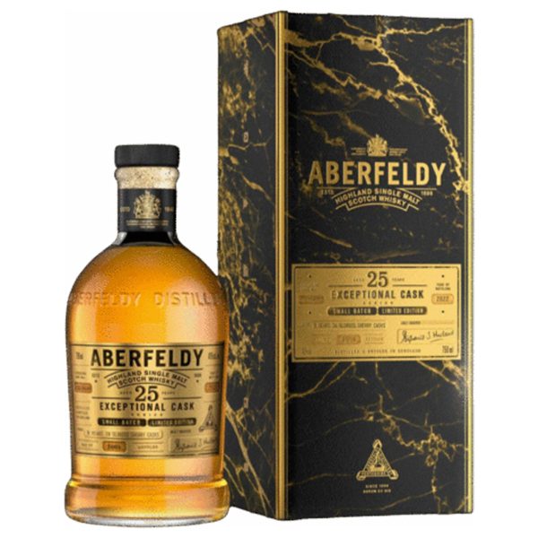 ABERFELDY SCOTCH SINGLE MALT SMALL BATCH FINISHED IN OLORSO SHERRY CASK LIMITED EDITION HIGHLAND 25YR 750ML