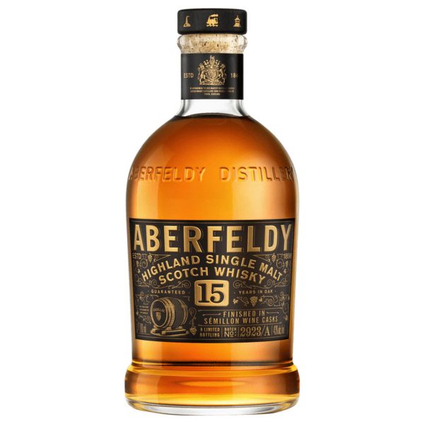 ABERFELDY SCOTCH SINGLE MALT FINISHED IN CADILLAC SEMILLON WINE CASKS 15YR 750ML