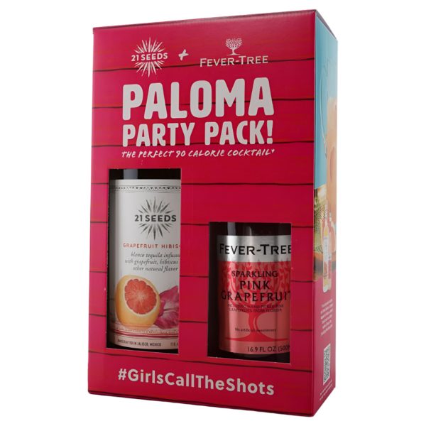 21 SEEDS TEQUILA GRAPEFRUIT HIBISCUS GFT PACK W/ FEVER TREE SPARKLING PINK GRAPEFRUIT 750ML