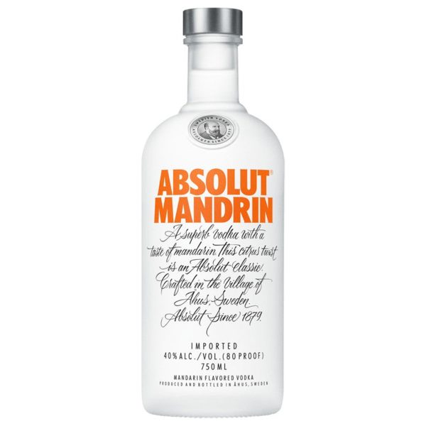 ABSOLUT VODKA MANDRIN SWEDEN 750ML