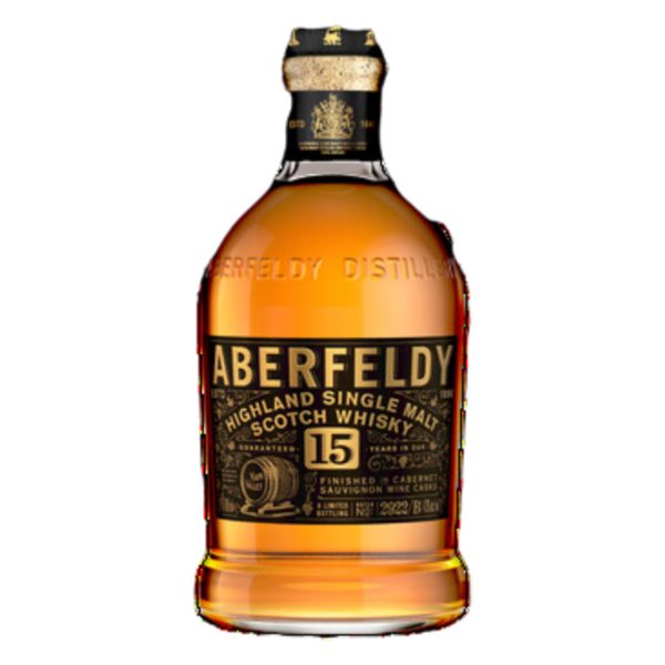 ABERFELDY SCOTCH SINGLE MALT FINISHED IN CABERNET SAUVIGNON CASKS 15YR 750ML