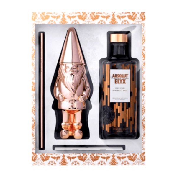 Absolut Elyx Luxury Vodka Copper Gnome Gift Pack 750mlBottle
