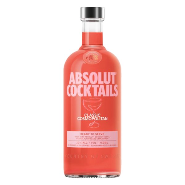 ABSOLUT VODKA CLASSIC COSMOPOLITAN 750ML