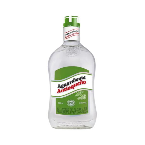 AGUARDIENTE ANTIOQUENO SPIRIT SIN AZUCAR GREEN CAP COLOMBIA 750ML