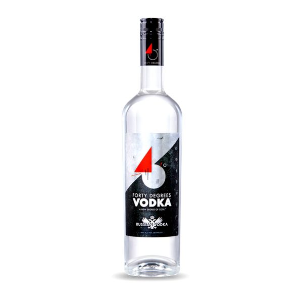 40 Degrees Vodka 750mlBottle