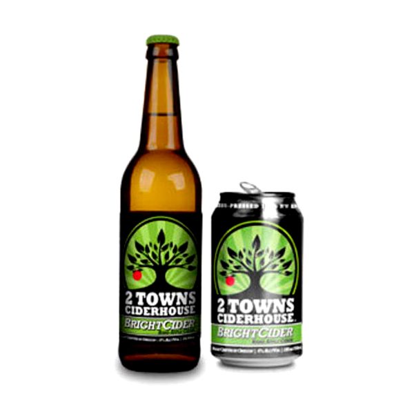 2 Towns Ciderhouse BrightCider 6x 12oz Bottles