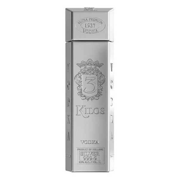 3 KILOS VODKA SILVER GLUTEN FREE HOLLAND 750ML