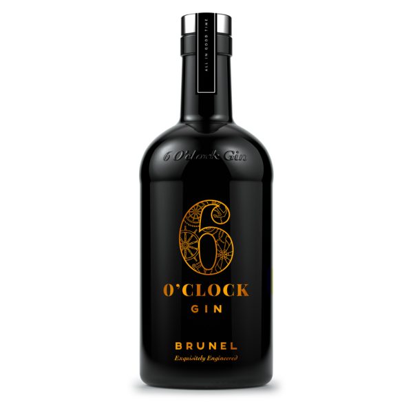 6 OCLOCK GIN BRUNEL ENGLAND 750ML