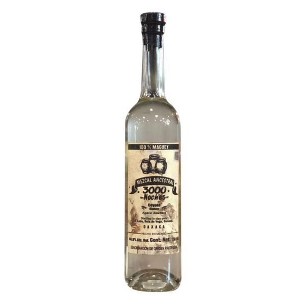 3000 NOCHES MEZCAL ANCESTRAL COYOTE BLANCO OAXACA 750ML