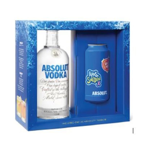 ABSOLUT VODKA SWEDEN GFT PK W/ TUMBLER 750ML