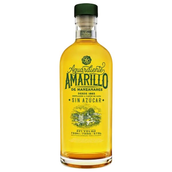 AGUARDIENTE AMARILLO SPIRIT SIN AZUCAR COLOMBIA 750ML