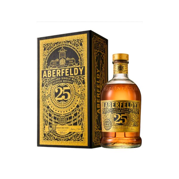 ABERFELDY SCOTCH SINGLE MALT SHERRY CASK FINISH LIMITED 125TH ANNIVERSARY EDITION HIGHLAND 25YR 700ML